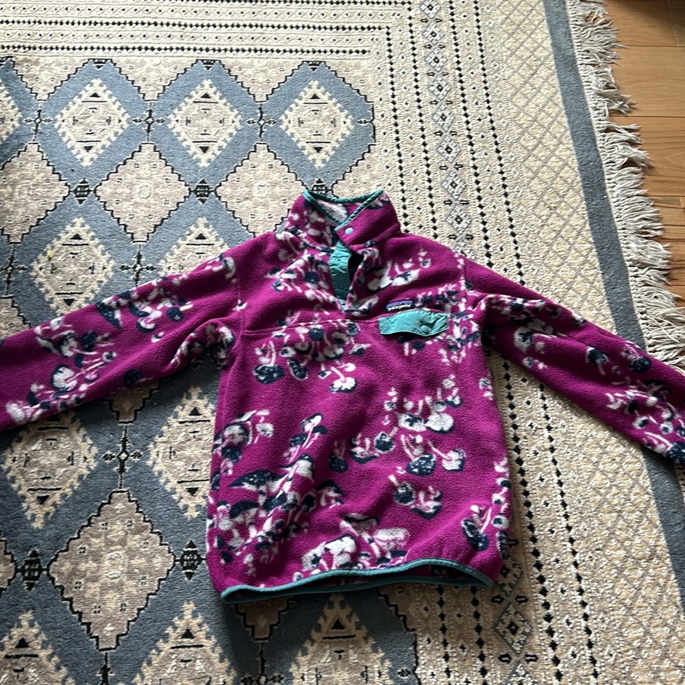 Patagonia fleece sweater. Well loved with no stains or flaws.